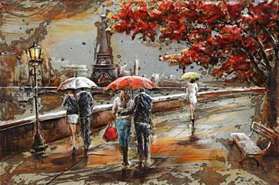 TABLEAU SUR METAL 3D